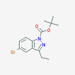 Structure of tert-Butyl 5-bromo-3-ethyl-1H-indazole-1-carboxylate