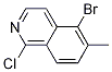 Structure of 5-Bromo-1-chloro-6-methylisoquinoline