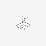 Structure of 4-(difluoromethyl)bicyclo[2.2.1]heptan-1-amine