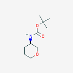 (R)-tert-butyl tetrahydro-2H-pyran-3-ylcarbamate结构式