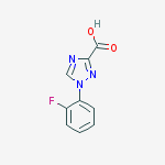 Structure of 1-(2-Fluorophenyl)-1H-1,2,4-triazole-3-carboxylic acid