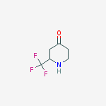 Structure of 2-(TRIFLUOROMETHYL)PIPERIDIN-4-ONE,97%
