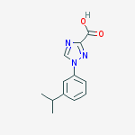 Structure of 1-(3-Isopropylphenyl)-1H-1,2,4-triazole-3-carboxylic acid