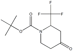 Structure of 1-Boc-2-trifluromethyl-piperidin-4-one