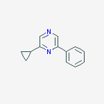 Structure of 2-Cyclopropyl-6-phenylpyrazine