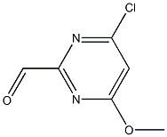 Structure of 4-chloro-6-methoxypyrimidine-2-carbaldehyde