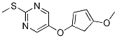 Structure of 5-[(4-Methoxycyclopenta-1,3-dien-1-yl)oxy]-2-(Methylsulfanyl)pyriMidine