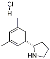 (S)-2-(3,5-二甲基苯基)吡咯烷盐酸盐结构式