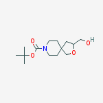 Structure of 2-Methyl-2-propanyl 3-(hydroxymethyl)-2-oxa-8-azaspiro[4.5]decane -8-carboxylate