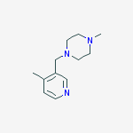 Structure of 1-Methyl-4-((4-methylpyridin-3-yl)methyl)piperazine