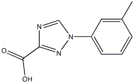 Structure of 1-m-tolyl-1H-1,2,4-triazole-3-carboxylic acid