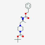 Structure of (S)-tert-Butyl 4-(2-(((benzyloxy)carbonyl)amino)propyl)piperazine-1-carboxylate