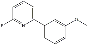 Structure of 2-fluoro-6-(3-methoxyphenyl)pyridine