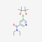 Structure of N,N-diethyl-5-(4,4,5,5-tetraMethyl-1,3,2-dioxaborolan-2-yl)nicotinaMide