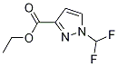Structure of ethyl 1-(difluoroMethyl)-1H-pyrazole-3-carboxylate