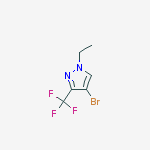 Structure of 4-Bromo-1-ethyl-3-(trifluoromethyl)pyrazole