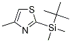 2-(tert-ButyldiMethylsilyl)-4-Methylthiazole结构式