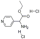 2-氨基-2-(4-吡啶基)乙酸乙酯双盐酸盐结构式