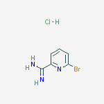 6-Bromopicolinimidamide hydrochloride结构式