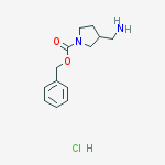 Structure of 3-AMINOMETHYL-PYRROLIDINE-1-CARBOXYLIC ACID BENZYL ESTER-HCL