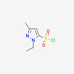 Structure of 1-ETHYL-3-METHYL-1H-PYRAZOLE-5-SULFONYL CHLORIDE