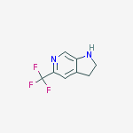 Structure of 1H-Pyrrolo[2,3-b]pyridine-2,3-dione, 5-chloro-1-(phenylmethyl)-
