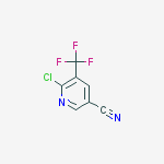 6-Chloro-5-(trifluoromethyl)nicotinonitrile结构式