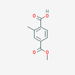 Structure of 4-(methoxycarbonyl)-2-methylbenzoic acid