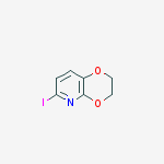 6-Iodo-2,3-dihydro-[1,4]dioxino[2,3-b]pyridine结构式