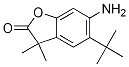 6-amino-5-tert-butyl-3,3-dimethyl-1-benzofuran-2-one结构式