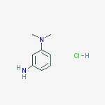 Structure of 1,3-Benzenediamine, N,N-dimethyl-, monohydrochloride
