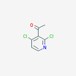 Structure of 1-(2,4-dichloropyridin-3-yl)ethanone