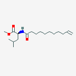 Structure of Methyl (2s)-4-methyl-2-(undec-10-enoylamino)pentanoate