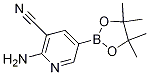 Structure of 2-amino-5-(4,4,5,5-tetramethyl-1,3,2-dioxaborolan-2-yl)nicotinonitrile
