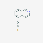 5-((Trimethylsilyl)ethynyl)isoquinoline结构式