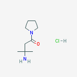 Structure of 3-Amino-3-methyl-1-pyrrolidino-1-butanone Hydrochloride