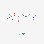 tert-butyl 4-(methylamino)butanoate hydrochloride结构式