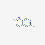 Structure of 2-bromo-6-chloro-1,7-naphthyridine