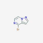 Structure of 4-BROMO-PYRAZOLO[1,5-A]PYRAZINE,97%