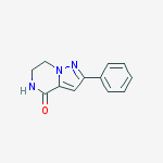 2-phenyl-6,7-dihydro-5h-pyrazolo[1,5-a]pyrazin-4-one结构式