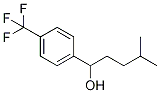 Structure of 4-methyl-1-(4-(trifluoromethyl)phenyl)pentan-1-ol
