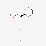 Structure of (S)-2-(Piperazin-2-yl)ethanol dihydrochloride