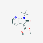 Chemical structure of Methyl 1-tert-butyl-2-hydroxy-1H-pyrrolo[2,3-b]pyridine-3-carboxylate