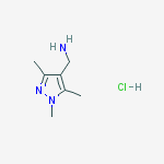 (1,3,5-Trimethyl-1H-pyrazol-4-yl)methanamine hydrochloride结构式