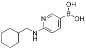 (6-((Cyclohexylmethyl)amino)pyridin-3-yl)boronic acid结构式
