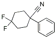 Structure of 4,4-difluoro-1-phenylcyclohexane-1-carbonitrile