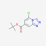 Structure of tert-butyl 5-chloro-[1,2,4]triazolo[4,3-a]pyridine-7-carboxylate
