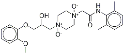 Chemical structure of Ranolazine Bis(N-Oxide)