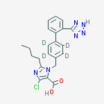 Structure of Losartan-d4 Carboxylic Acid