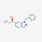 (S)-1-(1-Benzyl-1H-indazol-6-yl)ethane-1,2-diol结构式